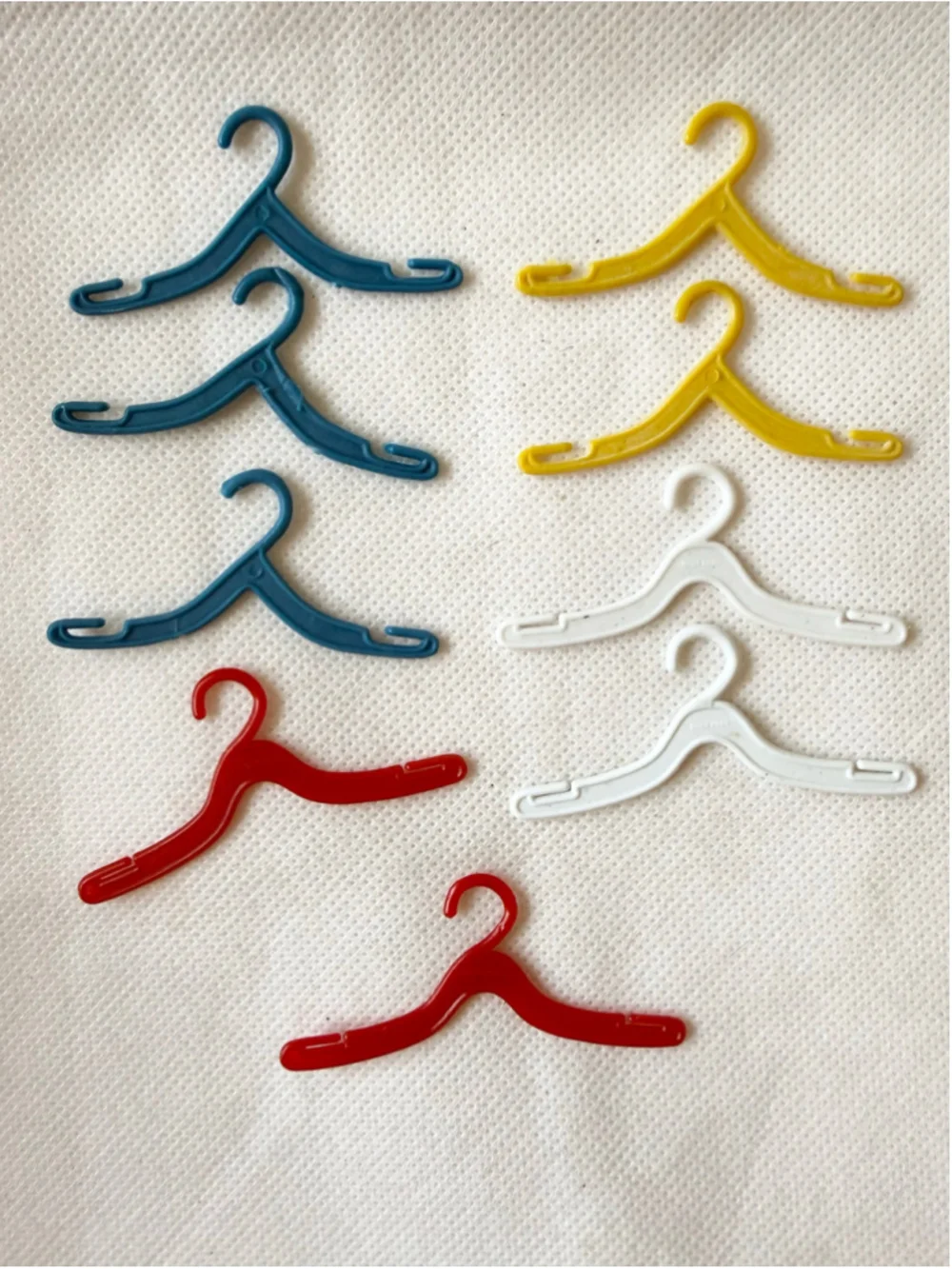 Vintage Lot of 9 Barbie - Clone -Doll Hangers accessories Plastic Hong Kong